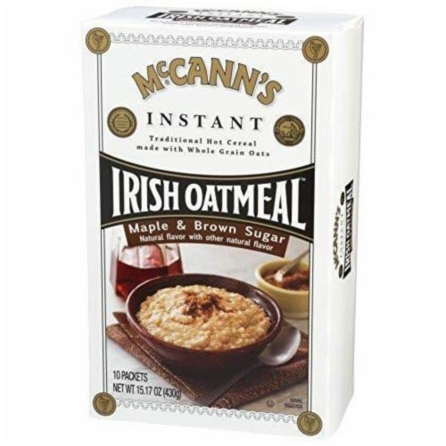 Mccann's Irish Oatmeal - Oatmeal Maple Brown Sugar - Case of 12-15.1 OZ Perspective: front