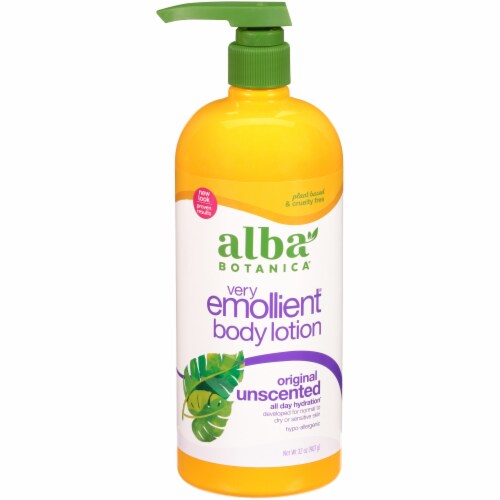 Alba Botanica® Unscented Very Emollient® Body Lotion Perspective: front