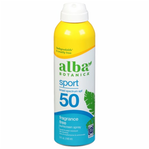 Alba Botanica Cool Sport Sunscreen Spray SPF 50 Perspective: front