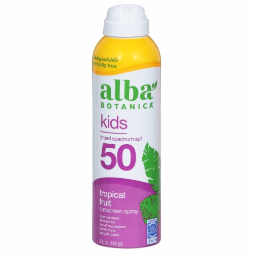 Alba Botanica™ Kids Tropical Fruit SPF 50 Sunscreen Perspective: front