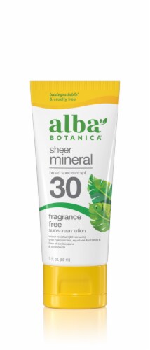 Alba Botanica® Fragrance-Free Sensitive Mineral Sunscreen SPF 30 Perspective: front