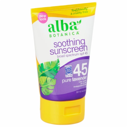 Alba Botanica® Pure Lavender Sunblock SPF 45 Perspective: front