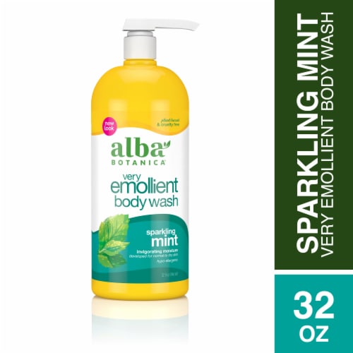 Alba Botanica® Sparkling Mint Very Emollient Body Wash Perspective: front