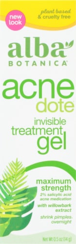 Alba Botanica Natural Acnedote Invisible Treatment Gel Perspective: front
