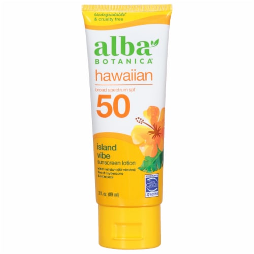 Alba Botanica® Green Tea Hawaiian Sunscreen SPF 45 Perspective: front