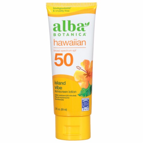 Alba Botanica® Green Tea Hawaiian Sunscreen SPF 45 Perspective: front