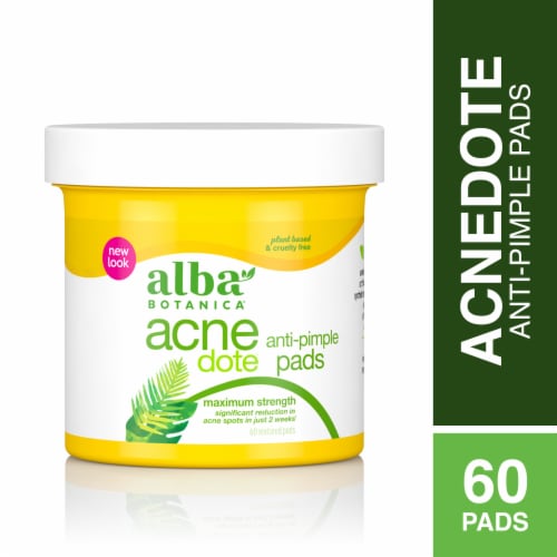 Alba Botanica® Acne Dote Anti-Pimple Pads Perspective: front