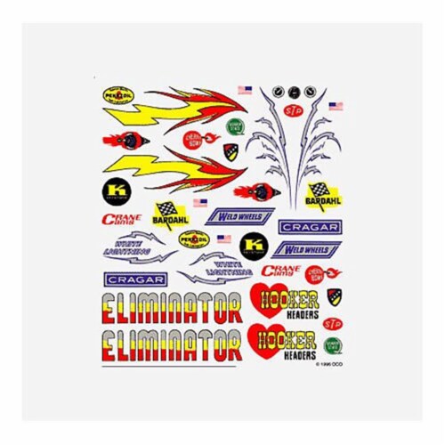 Large hot rod shop decals