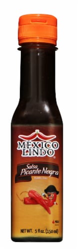 Mexico Lindo® Black Hot Sauce Perspective: front
