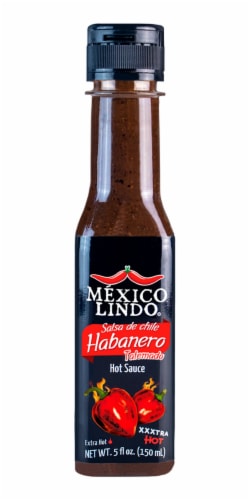 Mexico Lindo Xxxtra Hot Salsa Habanero Hot Sauce Perspective: front