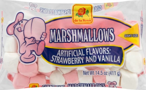 De La Rosa® Strawberry & Vanilla Marshmallows Perspective: front