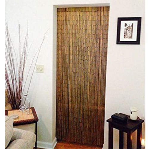 Bamboo54 5229black Handmade Curtain Beads Window Door Shoji Room Divider,  Black, 1 - Kroger