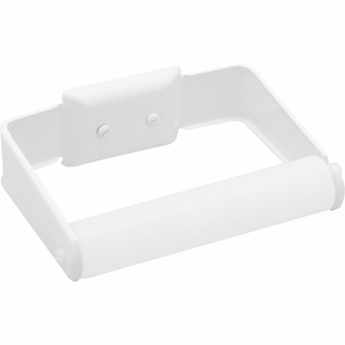 Decko Products White Toilet Tissue Holder Perspective: front