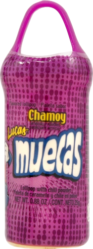 Lucas Muecas Chamoy Lollipop with Chili Powder Perspective: front