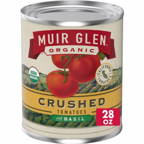 Muir Glen™ Organic Basil Crushed Tomatoes Perspective: front