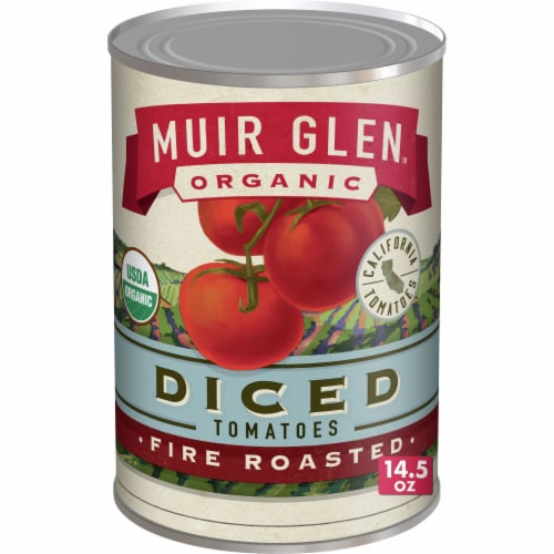 Muir Glen™ Organic Diced Tomatoes - Fire Roasted Perspective: front