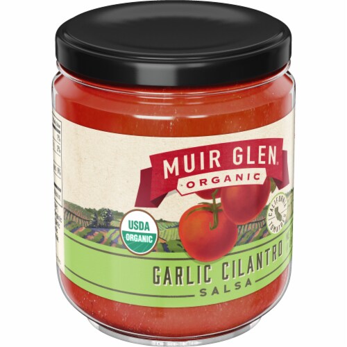 Muir Glen™ Organic Garlic Cilantro Salsa Perspective: front