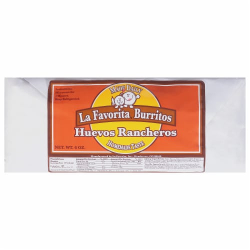 La Favorita Huevos Rancheros Burrito Perspective: front