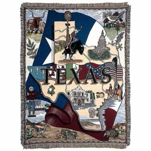 Manual Woodworkers & Weavers ATSTEX 50 x 60 in. State of Texas Tapestry 