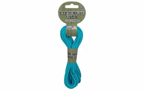 Pepperell Braiding Parachute Cord 4mmx16'-Turquoise, 1 count - Foods Co.