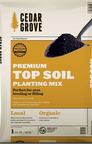 Cedar Grove Top Soil Planting Mix Perspective: front