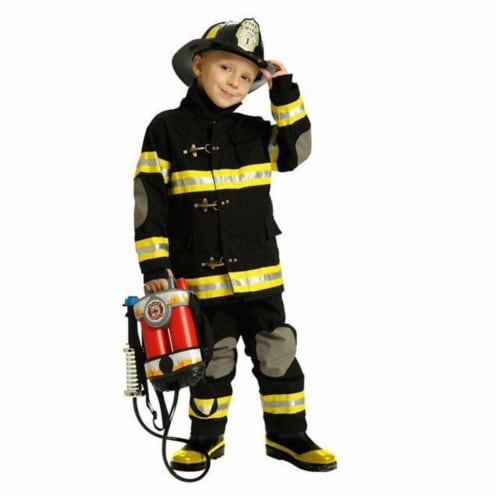 Charades Costumes Firefighter Deluxe Child Costume - Extra Small Costume Perspective: front