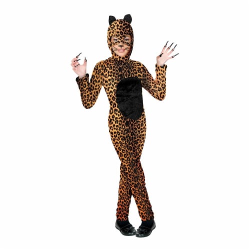 Charades Costumes  Halloween Girls Cheetah Cat Girl Costume - Extra Large Perspective: front