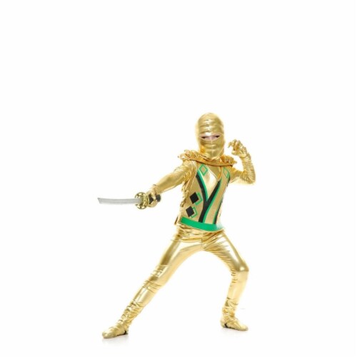 Charades 409922 Golden Ninja Avenger Series III Child Costume - Extra Small Perspective: front