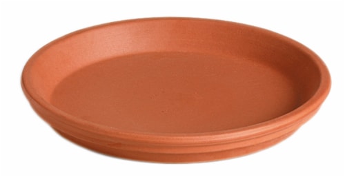 Deroma Spa Terracotta Saucer Perspective: front