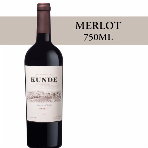 Kunde Estate Merlot Sonoma Valley Red Wine Perspective: front