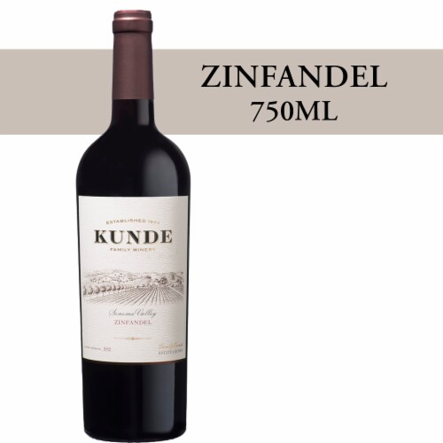 Kunde Family Estate Zinfandel California Red Wine Perspective: front