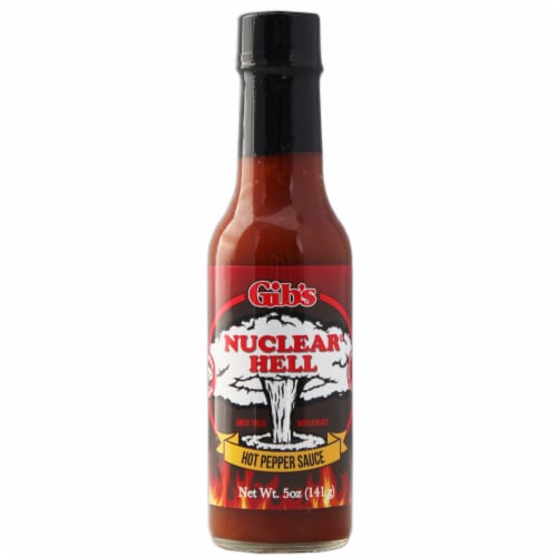 Bourbon Country Gibs Nuclear Hell® Hot Pepper Sauce Perspective: front