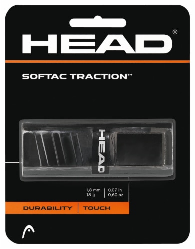 HEAD Softac Traction™ Replacement Grip - Black Perspective: front