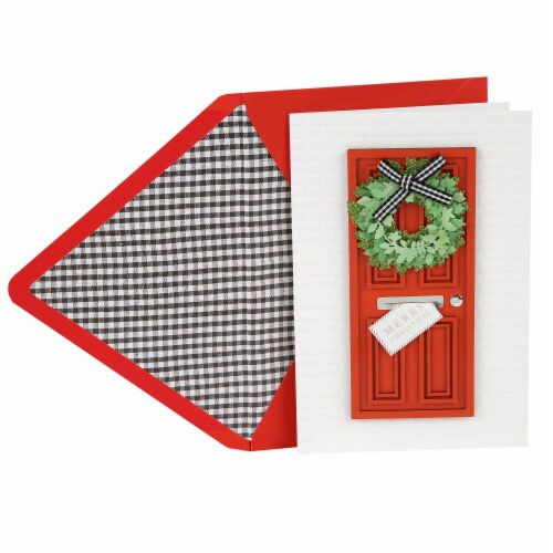 Christmas Card #44: Hallmark Signature Christmas Card (Welcoming Door) Perspective: front