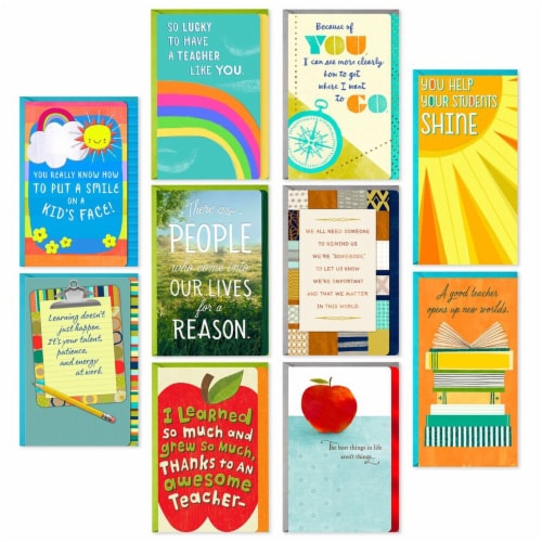Hallmark  Teacher Appreciation Cards Assortment with Envelopes Perspective: front