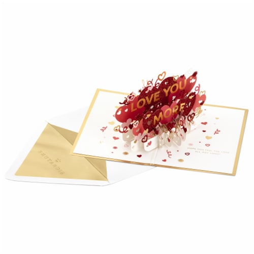 Valentine's Day Card #44: Hallmark Signature Paper Wonder Pop Up Love or Anniversary Card Perspective: front