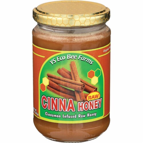 Y.S. Eco Bee Farms Raw Cinna Honey 13.5 oz Paste Perspective: front