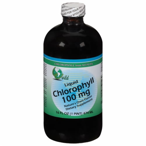 World Organic Liquid Chlorophyll 100mg Perspective: front