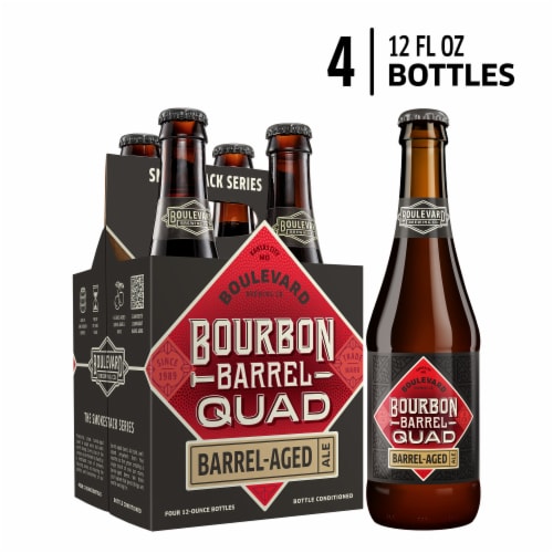 Boulevard Bourbon Barrel Quad Craft Beer Perspective: front