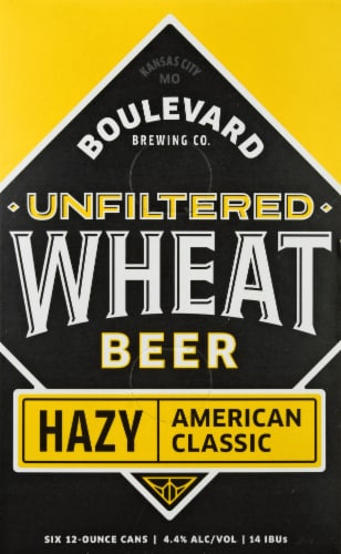 Boulevard Brewing Co. Unfiltered Hazy Wheat Beer Perspective: front