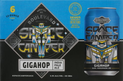 Boulevard Brewing Co. Space Camper Gigahop Dual Hemisphere IPA Beer Perspective: front