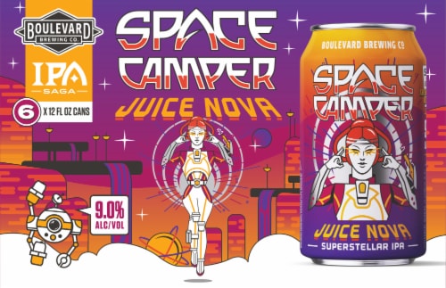 Boulevard Space Camp Juice Nova IPA Craft Beer Perspective: front