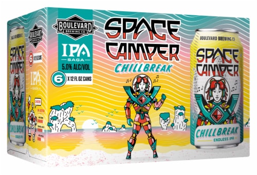 Boulevard Brewing Co® Space Camp Chillbreak Endless IPA Craft Beer Perspective: front