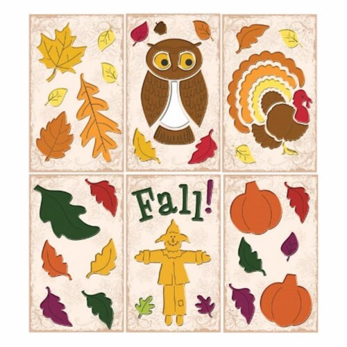 Impact Innovations Halloween Harvest Gel Clings Set Perspective: front