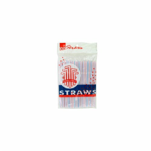 Kole Imports HC003-50 Flexible Drinking Straws - Pack of 50 Perspective: front