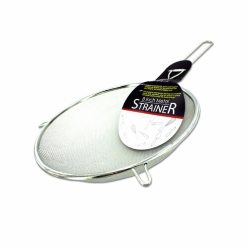 Bulk Buys HT866-72 8'' Diameter Metal Strainer with a 5 1/2'' Handle - Case of 72 Perspective: front