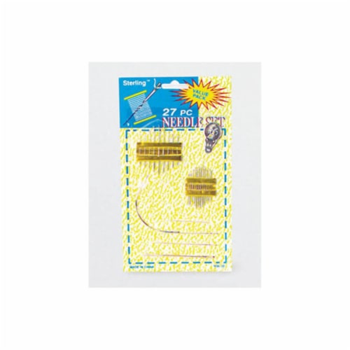 Bulk Buys HW080-72 Needle Set Value Pack on Blister Card with Hanging Hole - Pack of 72 Perspective: front