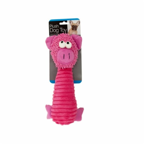 Bulk Buys OF672-12 Plush Animal Squeak Dog Toy- 12 Piece -Pack of 12 Perspective: front