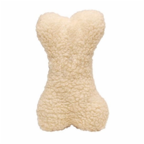 large fleece dog bone toy