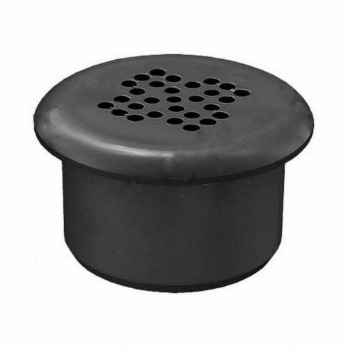 Gunite Air Injector Floor Cap Accessories for Inside 1.5 in. Pipe, Dark Gray Perspective: front